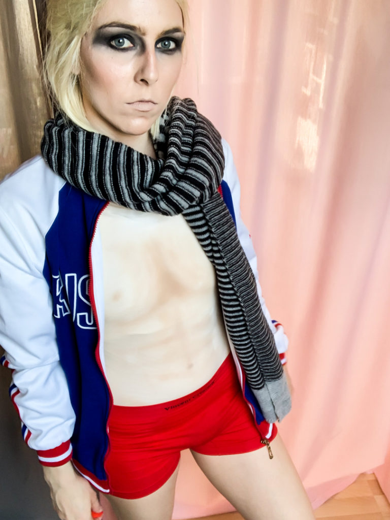 Crossplay Yurio Plisetsky Yuri on Ice Tutorial Open Breast Binding Body Make Up